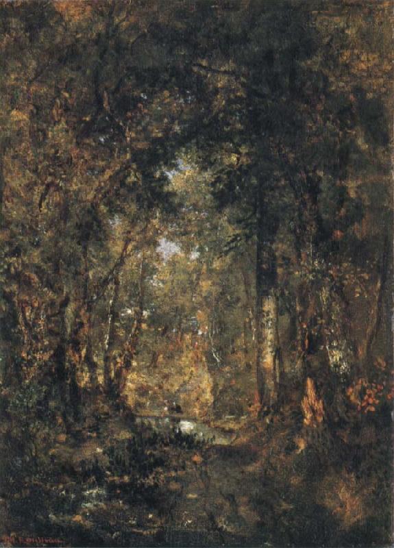 Theodore Rousseau In the Wood at Fontainebleau Sweden oil painting art